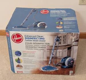 lot 221 image: Hoover Disinfecting Canister Steam Cleaner