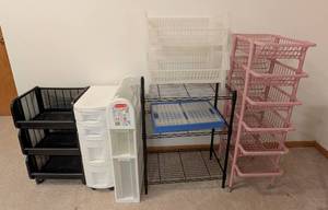 lot 241 image: Variety of Storage Containers and Shelves