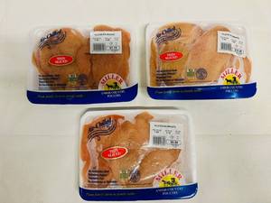 H. 3x Air Chilled Filleted Boneless Skinless Chicken Breast