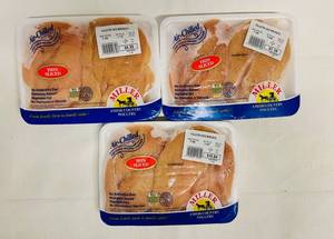 H. 3x Air Chilled Filleted Boneless Skinless Chicken Breast