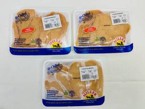 H. 3x Air Chilled Filleted Boneless Skinless Chicken Breast