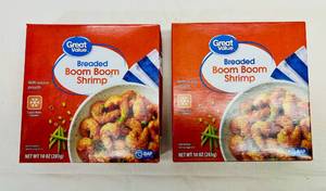K. 2x 10oz Boom Boom Shrimp wSeperate Sauce Pouch)