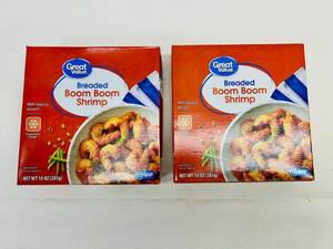 K. 2x 10oz Boom Boom Shrimp wSeperate Sauce Pouch)