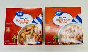 K. 2x 10oz Boom Boom Shrimp wSeperate Sauce Pouch)