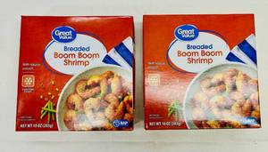 K. 2x 10oz Boom Boom Shrimp wSeperate Sauce Pouch)