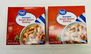 K. 2x 10oz Boom Boom Shrimp wSeperate Sauce Pouch)