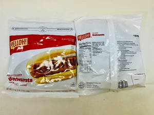 G.  2x 1lb 3oz Fully Cooked Bratwursts