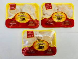 C. 3x 1.60lb Avg. Wgt Chicken Thighs-Gerber Amish Farms