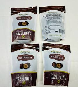 4x 4oz Chocolate Covered Hazelnuts