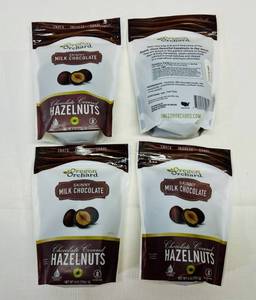 4x 4oz Chocolate Covered Hazelnuts