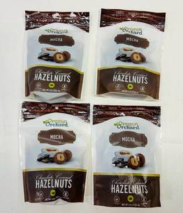 4x 4oz Chocolate Covered Hazelnuts-Mocha