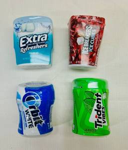 4x 40 Pieces Variety of Chewing Gum