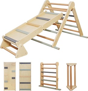 lot 40 image: Wooden Climbing SetIndoor Jungle Gym