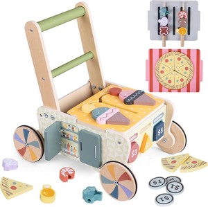 lot 19 image: Wood baby push walkers