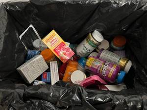 Box Filled with Health and Beauty Products