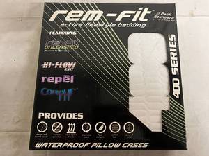 2 Pack of Rem-Fit Waterproof Pillow Cases