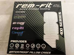 2 Pack of Rem-Fit Waterproof Pillow Cases