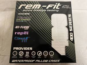 2 Pack of Rem-Fit Waterproof Pillow Cases