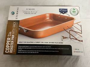 Eternal Copper Roaster Pan with Rack - 16 x 12