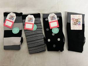4 Pairs of Black Muk Luks Socks