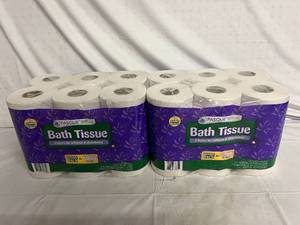 2 x 12 Packs of Pasque 2-Ply Bath Tissue