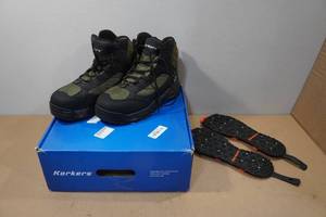lot 3 image: Korkers Greenback Mens Wading Boots -Size 12