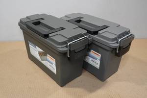 lot 35 image: 2 Plastic Ammo Boxes