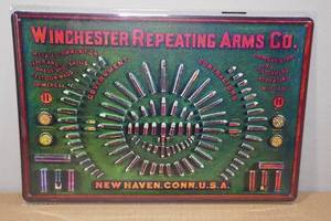 lot 96 image: Novelty Metal Sign -Winchester