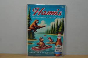 lot 98 image: Novelty Metal Sign -Hamms
