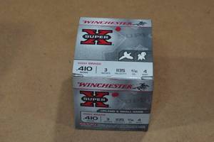lot 153 image: 25 Winchester Super-X .410 Bore 3 4 Shot Shotshells