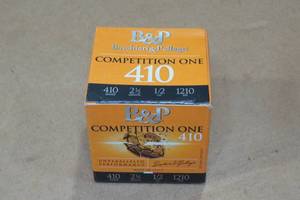 lot 175 image: 25 B&P Competition One .410 Bore 2-12 8 Shot Shotshells