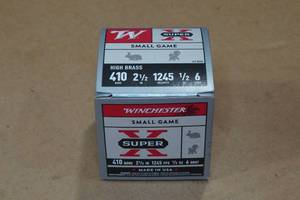 lot 176 image: 25 Winchester Super-X .410 Bore 2-12 6 Shot Shotshells
