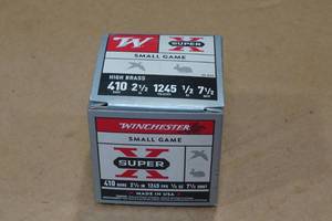 lot 177 image: 25 Winchester Super-X .410 Bore 2-12 7.5 Shot Shotshells