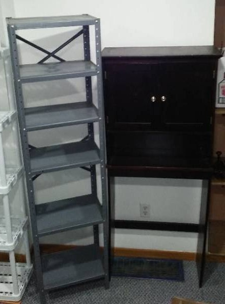 lot 388A image: Metal and Bathroom Shelving.
