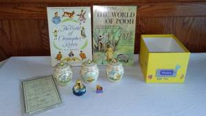 lot 279 image: Pooh Ornaments (3) Books (2) And More.