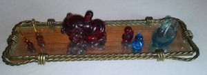 lot 304 image: Glass Swedish Birds And More.