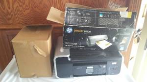 lot 347 image: HP and Lexmark Printers, Copy Paper (case)and More.