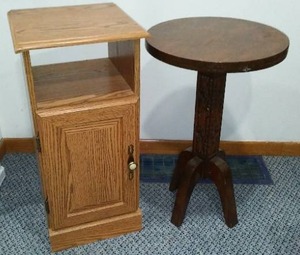 lot 392A image: Accent Cabinet and Plant Table.