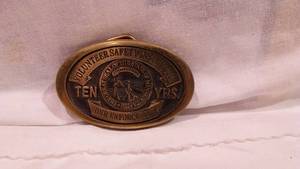 lot 964 image: Volunteer 10yr Safety Instructor Belt Buckle.