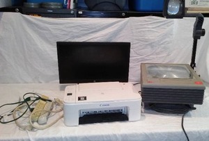 lot 392 image: Canon Printer, Projector and Hp Computer Screen.