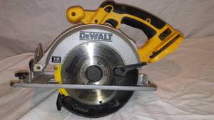 lot 997 image: Dewalt 18v Circular Saw With Battery Adapter.