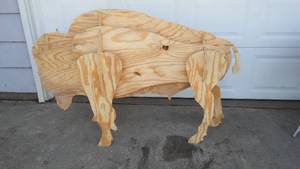 lot 399 image: Wood Buffalo, NDSU Go Bison