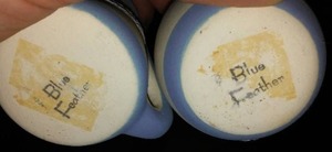 lot 253 image: Mccoy And Blue Feather Pottery.