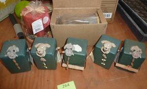 lot 264 image: Candle holders and large candle
