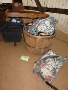 lot 326 image: Basket of plant hangers and 23 self watering planters for the deck