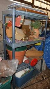 lot 359 image: Plastic shelving and all the contents