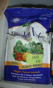 lot 169 image: TWO Bags of Garden Food 10-10-10