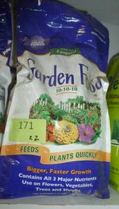 lot 171 image: TWO Bags of Garden Food 10-10-10