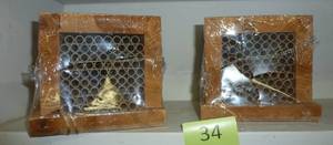 lot 34 image: TWO Mason Bee Houses