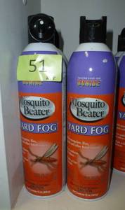 lot 51 image: FOUR cans of Mosquito Beater Yard Fog